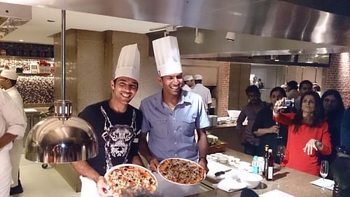 Aisam-ul-Haq Qureshi and Rohan Bopanna at the cook-off