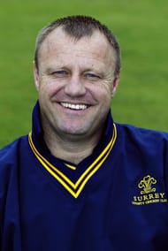 A portrait of Keith Medlycott of Surrey County Cricket Club