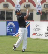 Anirban Lahiri leads ahead of the final round on Sunday.