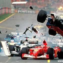  F1 Michael Schumacher crash compilation