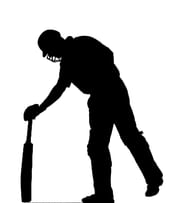sport-silhouette-cricket-batsman-checking-pitch-uneven-areas-34285481