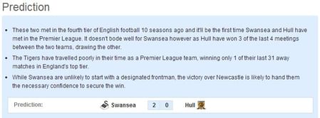 Swansea-Hull Statistical Preview