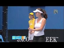 Video: Bizzare Radwanska racquet break