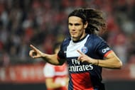 Paris Saint-Germain's Uruguayan forward Edinson Cavani celebrates after scoring a goal during a French L1 football match between Valenciennes and Paris Saint-Germain on September 25, 2013 at the Stade du Hainaut in Valenciennes, northern France. AFP PHOTO / FRANCOIS LO PRESTI (Photo credit should read FRANCOIS LO PRESTI/AFP/Getty Images)