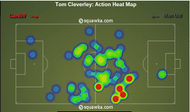 Tom Cleverly action heat map