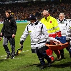 Radamel Falcao could miss World Cup after being stretchered off in French Cup