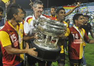 Dempo's new signing Sanju Pradhan (far left) won three Federation Cup titles with East Bengal