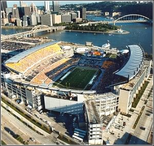 Heinz Field, home of the Pittsburgh Steelers, featured in Christopher Nolan's film The Dark Knight Rises