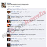 FB Wall: Batista updates his Facebook status, gets trolled