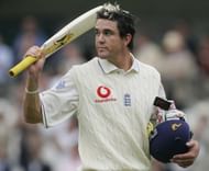 LONDON - JULY 22: Kevin Pietersen of England acknowledges the crowd after being dismissed during day two of the First Test between England and Australia played at Lord's Cricket Ground on July 22, 2005 in London, United Kingdom (Photo by Hamish Blair/Getty Images)