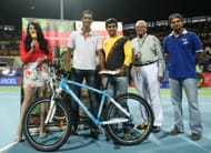 Mayanti Langer with Ramkumar Ramanathan (second from left), the star who brought the house down