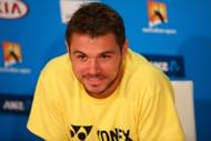 Stanislas Wawrinka looked relaxed while talking at a press conference ahead of the final