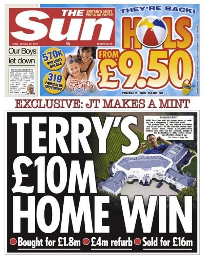 Rumour: John Terry sells home. Is he looking to move abroad?