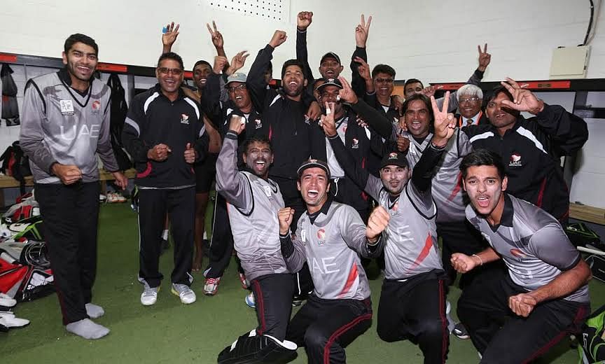 UAE celebrates qualification to the ICC CWC 2015