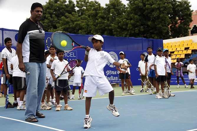Kid’s day out with the Pros at Aircel Chennai Open