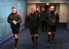 Howard Webb photobombs fellow referees before Manchester City vs. West Ham