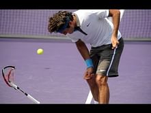 Video: Roger Federer breaks racquet against Djokovic; gets booed