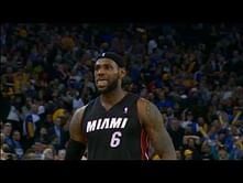 Video: LeBron James hits the game-winning three to beat the Warriors!