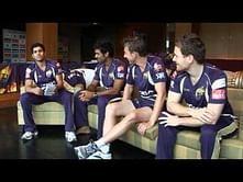 Brett Lee, Eoin Morgan get hindi lessons from Manoj Tiwary