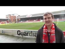 Leyton Orient fan cleans stadium seats after losing Twitter bet