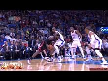 Video: LeBron James broken nose Slam on Ibaka