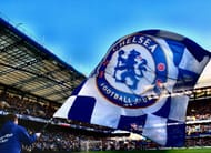 A flag bearing the Chelsea club crest flies at Stamford Bridge during the Premier League match between Chelsea and Newcastle United at Stamford Bridge on February 8, 2014 in London, England.