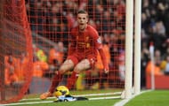 Jordan Henderson after scoring the winning goal against Swansea