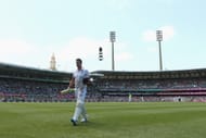 SYDNEY, AUSTRALIA - JANUARY 04: Kevin Pietersen of England walks off the field after being dismissed by Ryan Harris of Australia during day two of the Fifth Ashes Test match between Australia and England at Sydney Cricket Ground on January 4, 2014 in Sydney, Australia. (Photo by Cameron Spencer/Getty Images)