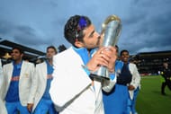 Ravindra Jadeja after winning the Champions Trophy in England.