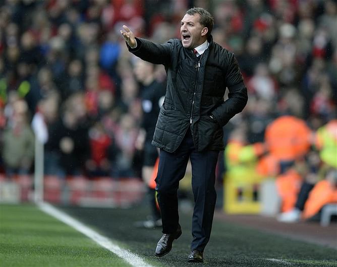 Liverpool boss Brendan Rodgers bemoans "clear penalty" vs Arsenal