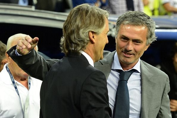 Jose Mourinho laughs off Roberto Mancini's claims that he built the Champions League winning Inter Milan team