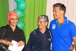 Milind Soman's 74-year-old mother walks 100 km in less than 48 hours at Mumbai Oxfam Trailwalker