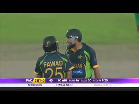 Video: Shahid Afridi's joint 2nd fastest 50 against Bangladesh