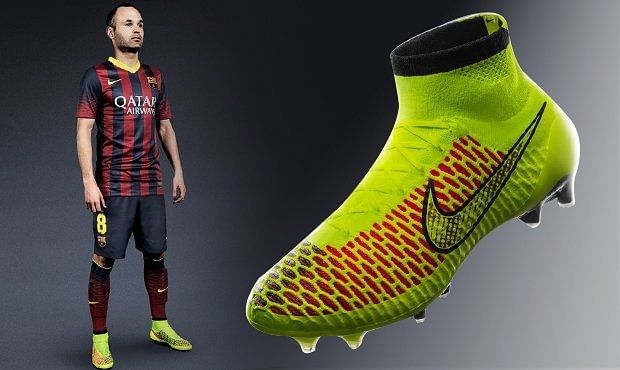 Iniesta with the Magista boots