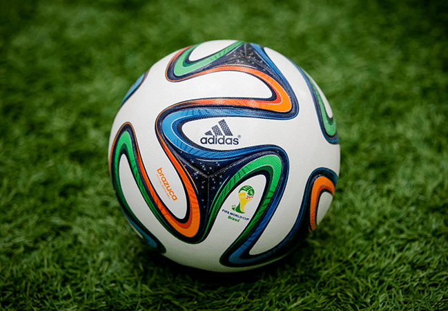 Brazuca football. The official Adidas match ball for the FIFA
