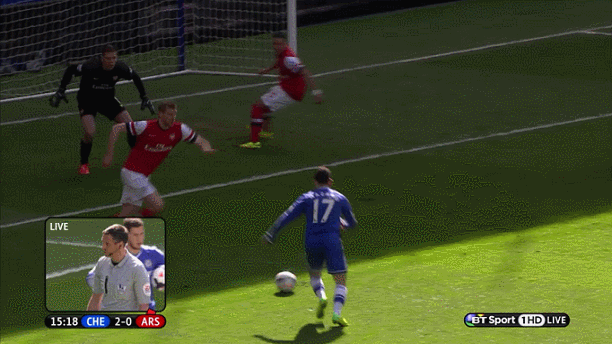 GIFs and Tweets: Controversy at Stamford Bridge as Andre Marriner sends Gibbs off for Oxlade-Chamberlain
