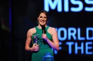 Missy Franklin speaks after winning the Laureus World Sportswoman of the Year