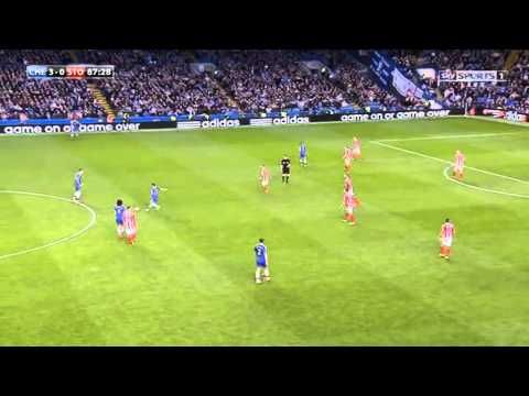 Eden Hazard steals a free kick from David Luiz