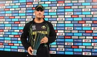 Aaron Finch of Australia pictured with the 'Man of the Match' award during the ICC World Twenty20 Bangladesh 2014 match between Bangladesh and Australia at Sher-e-Bangla Mirpur Stadium