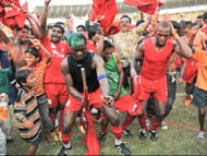 Churchill Brothers celebrated their first-ever league triumph at the expense of Mohammedan Sporting's relegation