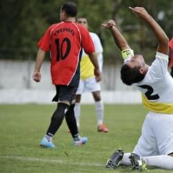 Football team named after Pope Francis has two players red carded in first match