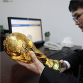 1020 fake FIFA World Cup trophies seized by customs officials in China