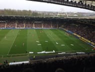 Horadings on the field at KC Stadium