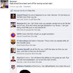 Fake FB Wall: Neymar spills the beans on Barcelona and UEFA conspiracy