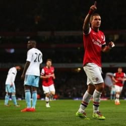 Lukas Podolski and his role in Arsenal's victory over West Ham