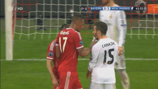 Franck Ribery slaps Dani Carvajal, escapes sending off