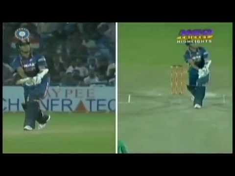 Video: Rare! Ashish Nehra hits a six on public demand