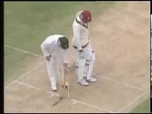 Video: Bails refuse to fall; batsman lucky to survive