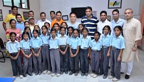 Indian National Football team captain Sunil Chhetri visits YFC Rurka Kalan
