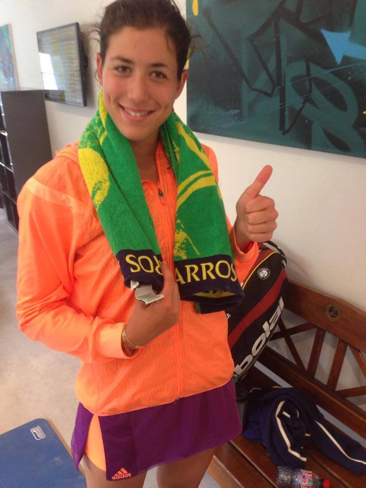 Garbine Muguruza is very active on social media